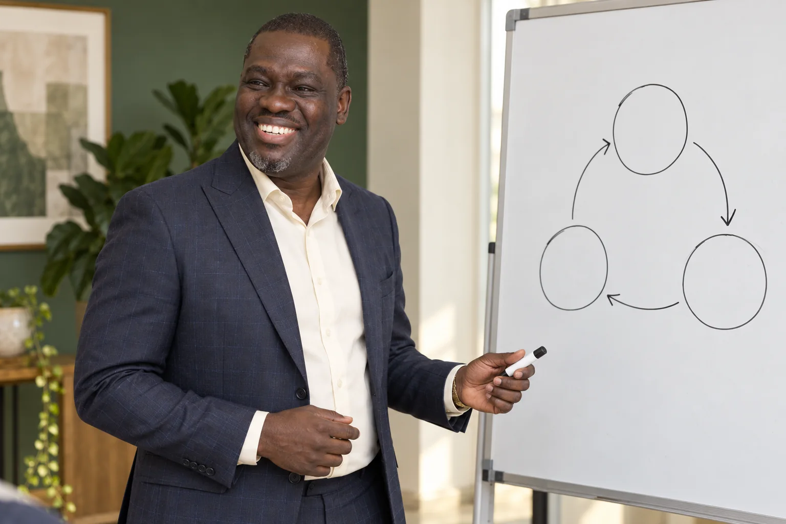 Ayodeji Peter Falope facilitating a workshop